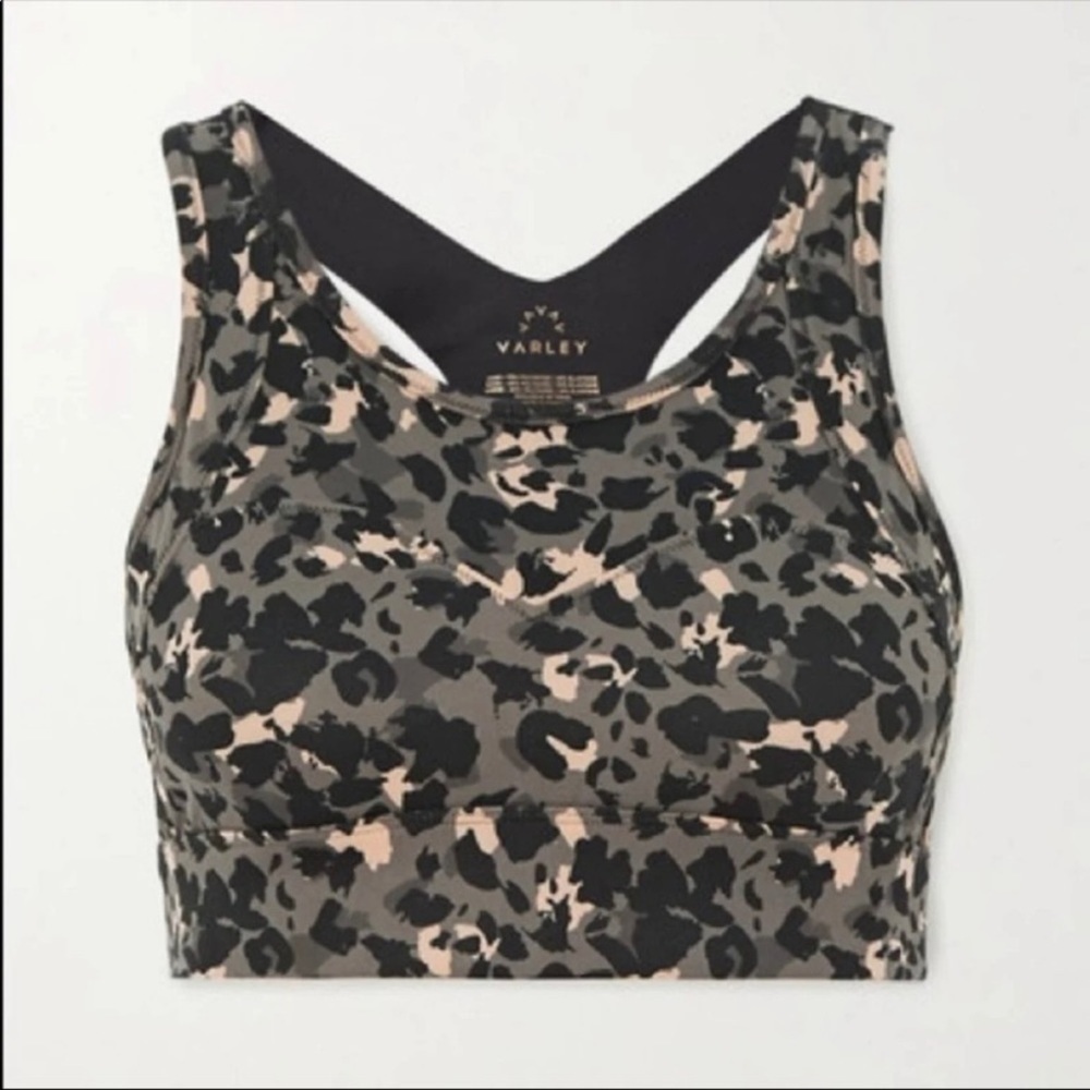 Varley Bassett Bra in Cale Camo NWT
